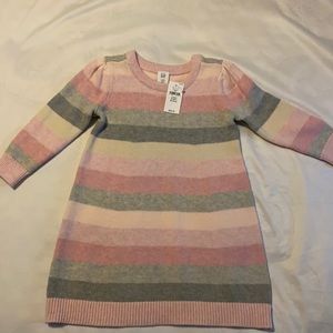 Striped Sweater Dress (Toddler) - Perfect for Fall/Winter
